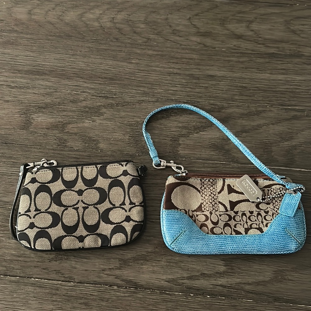 Two coach wristlets. Minor use. Super cute!